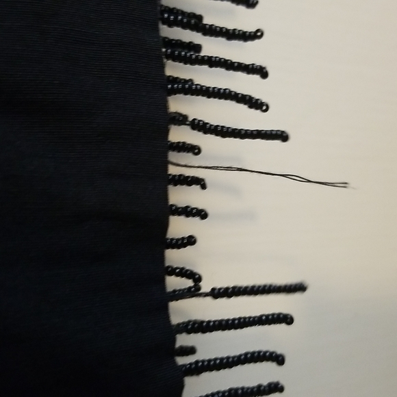 Cache black mini skirt beaded fringe med - Picture 4 of 6